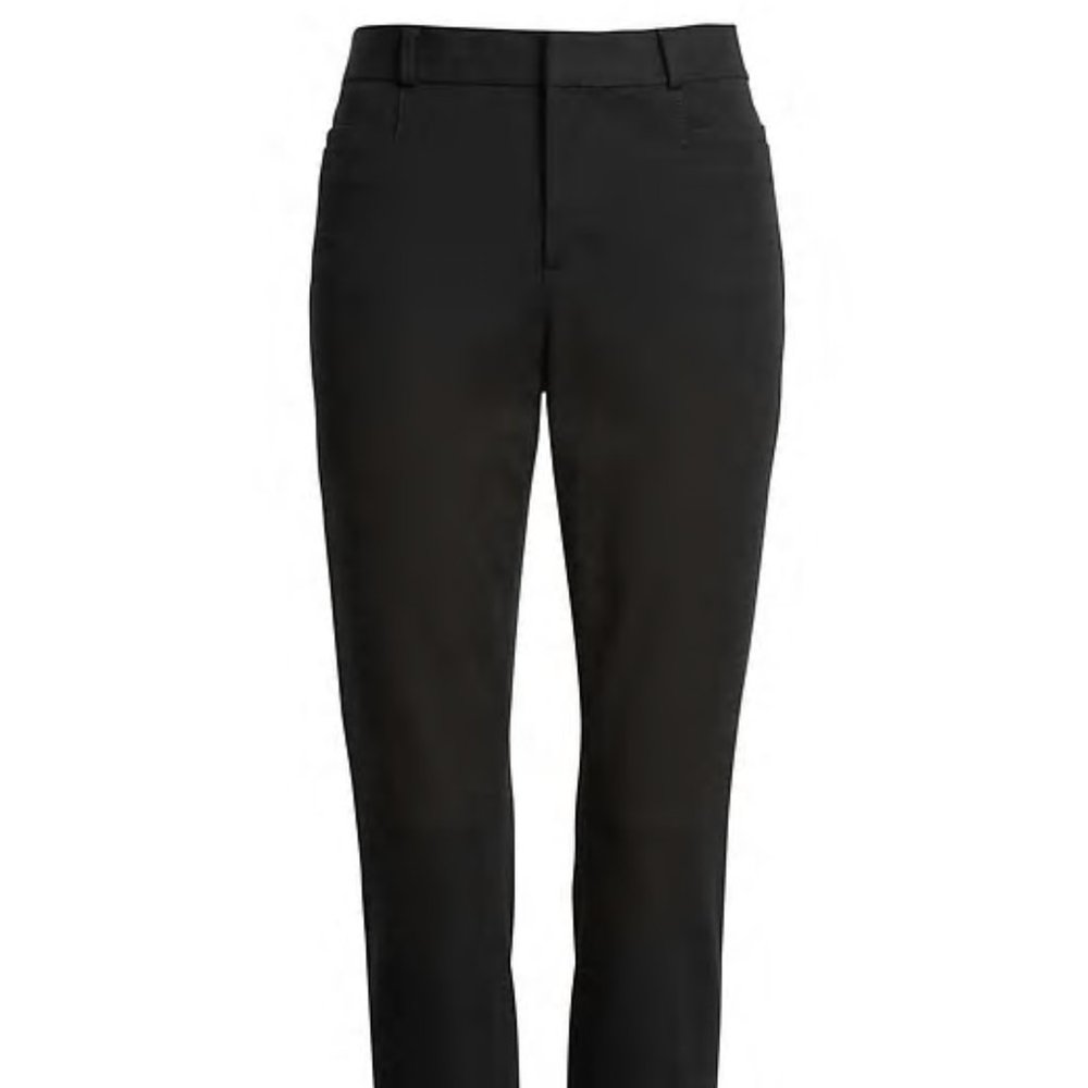 NWT BANANA REPUBLIC MID RISE SLOAN BLACK PANTS 4 REG